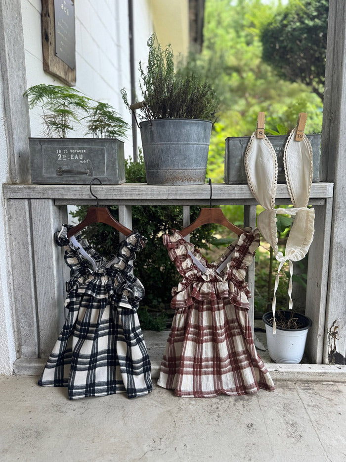 Checked one-piece [MN65]