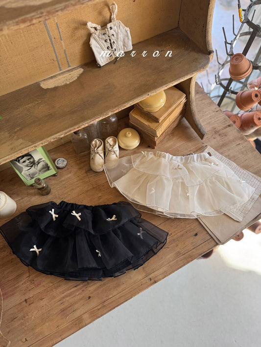 Ribbon Cancan Skirt [MN33]