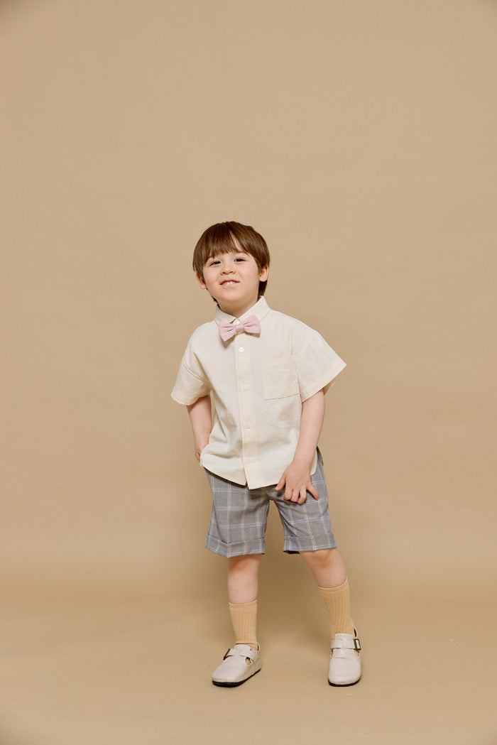 Washed cotton short sleeve shirt [AA21]