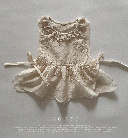 [A13] Lace Cotton Blouse