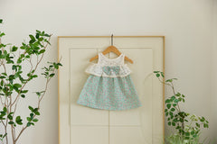 Off-shoulder floral one-piece dress [AA7]