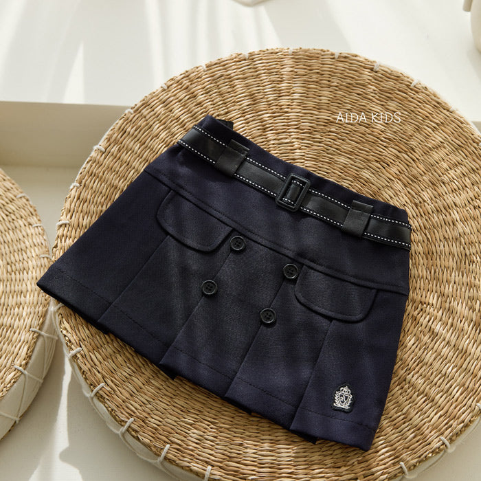 Basic button skirt [AA3]