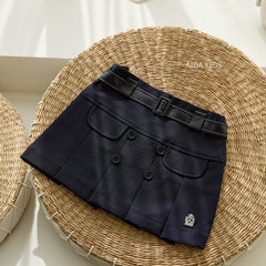 Basic button skirt [AA3]
