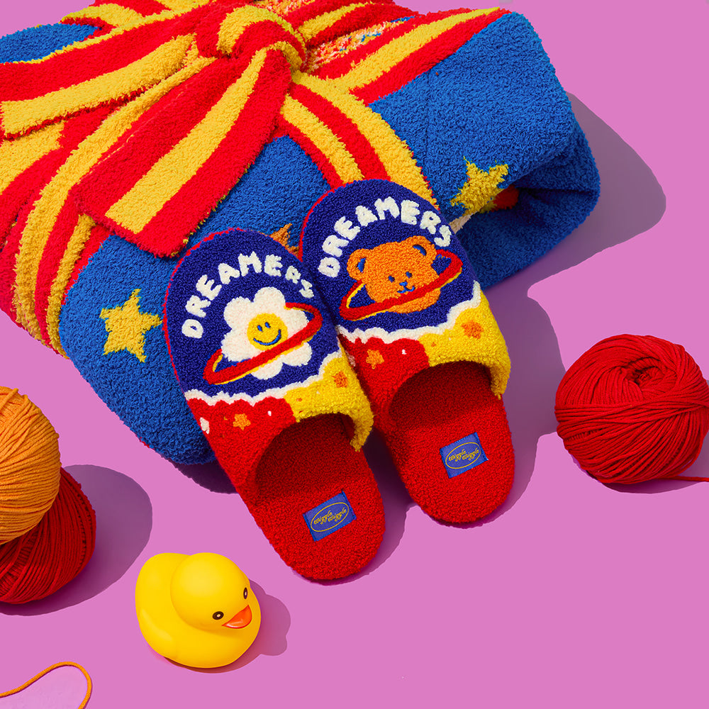 兒童毛圈家居拖鞋 - Dreamers