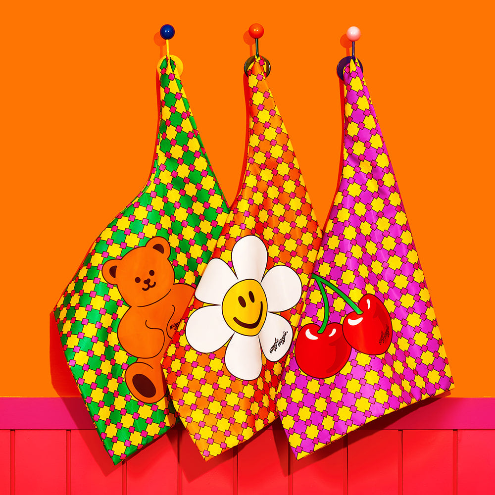 環保袋 -  Retro Check Smile