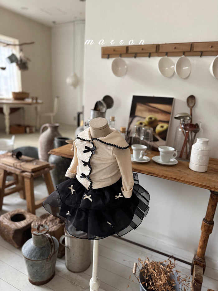 Ribbon Cancan Skirt [MN33]