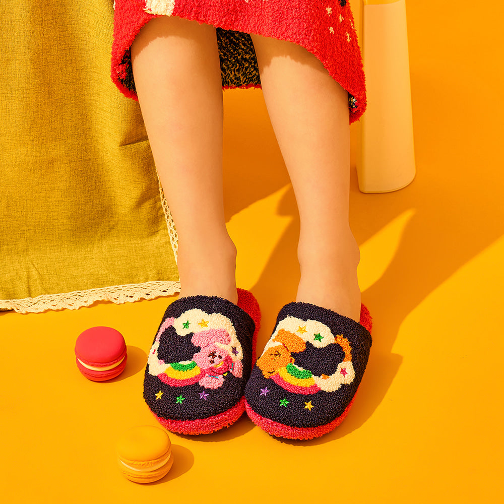 兒童毛圈家居拖鞋 - Cloud Bear & Bunny