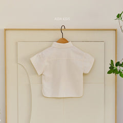 Washed cotton short sleeve shirt [AA21]